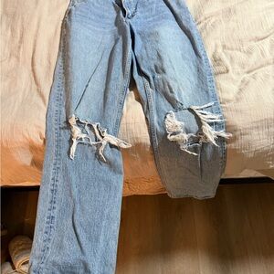 Abercrombie curve love 90’s straight ultra high rise